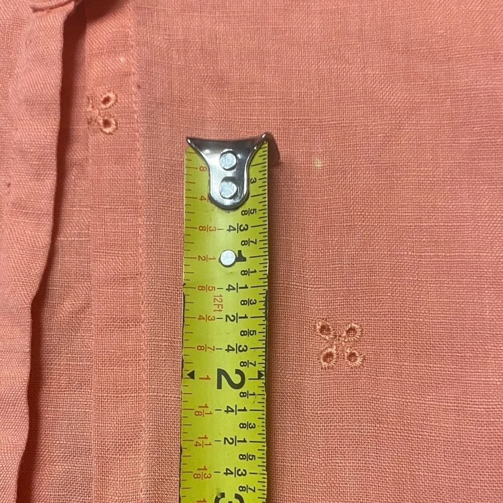 Chelsea Studio Medium Linen-Cotton Blend Top in Peach - Picture 12 of 14